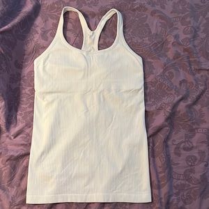 Lululemon white racer back top